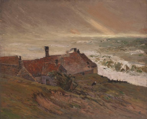 Apres un naufrage  by Edmond De Palezieux - Hand-Painted Oil Painting Reproduction