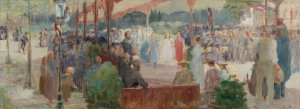 Hommage au merite by Edmond Debon Oil Painting