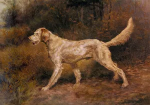 Commissioner, A Champion English Setter by Edmund Henry Osthaus - Oil Painting Reproduction