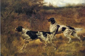 Hunting Dogs by Edmund Henry Osthaus Oil Painting