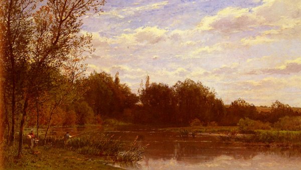 La Famille Du Pecheur by Edmond Marie Petitjean - Hand-Painted Oil Painting Reproduction