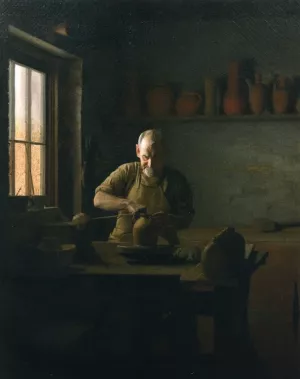 The Potter by Edmond Thomas Quinn Oil Painting