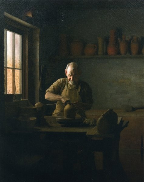 Main Product Photo of The Potter Painting by Edmond Thomas Quinn