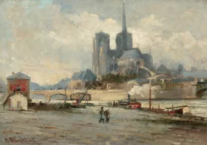 Notre Dame de Paris by Edmund Aubrey Hunt Oil Painting
