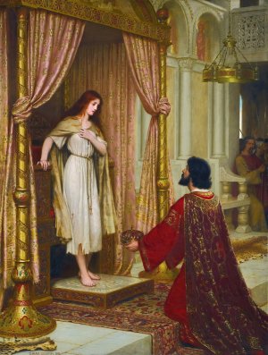 A King And A Beggar Maid by Edmund Blair Leighton Oil Painting