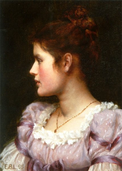 Main Product Photo of A Study Painting by Edmund Blair Leighton