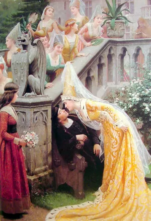 Alain Chartier by Edmund Blair Leighton - Oil Painting Reproduction