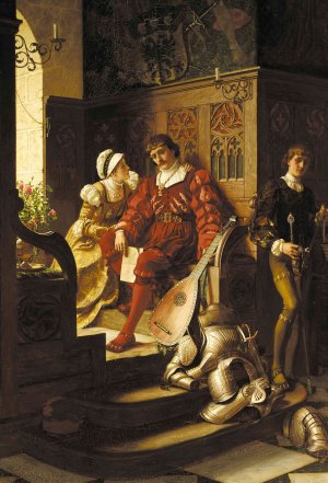 Duty Oil painting by Edmund Blair Leighton