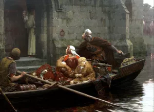 In Time of Peril by Edmund Blair Leighton Oil Painting
