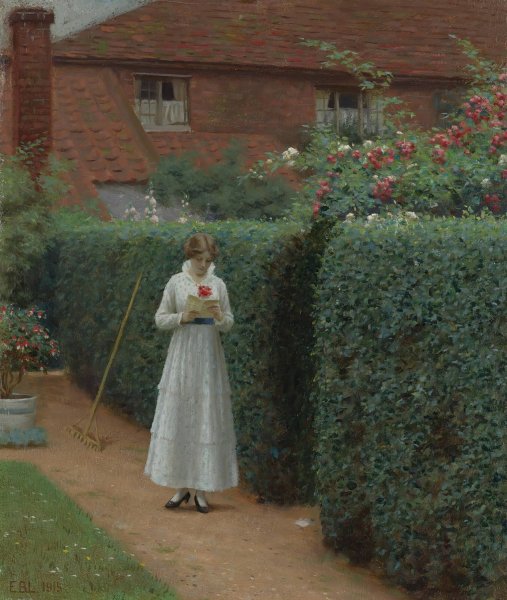 Main Product Photo of Le billet doux  Painting by Edmund Blair Leighton