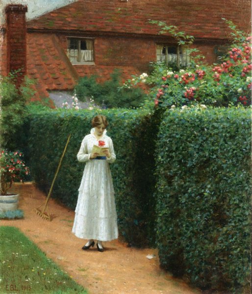 Main Product Photo of Le Billet Painting by Edmund Blair Leighton