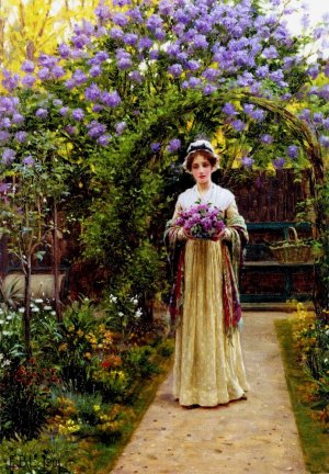 Lilac by Edmund Blair Leighton Oil Painting