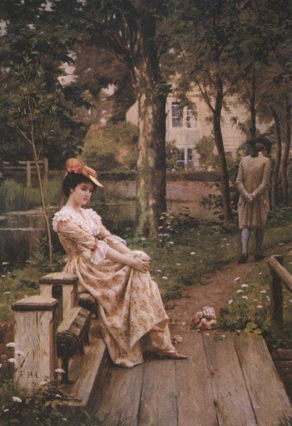 Off by Edmund Blair Leighton - Hand-Painted Oil Painting Reproduction