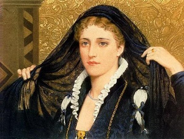 Oliva by Edmund Blair Leighton - Hand-Painted Oil Painting Reproduction