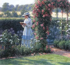 Sweet Solitude Oil Painting by Edmund Blair Leighton - Bestsellers