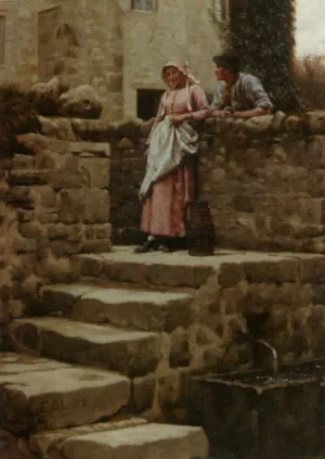 Sweethearts by Edmund Blair Leighton Oil Painting