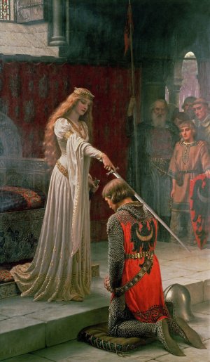 The Accolade by Edmund Blair Leighton Oil Painting