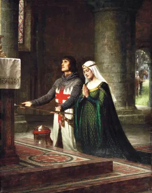 The Dedication by Edmund Blair Leighton - Oil Painting Reproduction