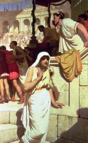 The Gladiator's Wife by Edmund Blair Leighton - Oil Painting Reproduction