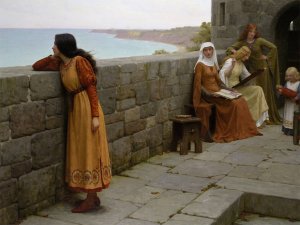 The Hostage by Edmund Blair Leighton Oil Painting