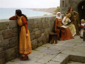 The Hostage Oil painting by Edmund Blair Leighton