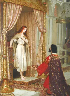 The King and the Beggar-Maid by Edmund Blair Leighton - Oil Painting Reproduction