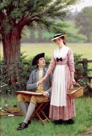 The Lord Of Burleigh by Edmund Blair Leighton - Oil Painting Reproduction