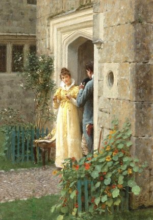 The Request by Edmund Blair Leighton Oil Painting