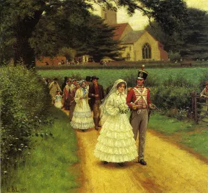The Wedding March painting by Edmund Blair Leighton