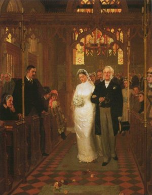 Till Death Us Do Part' by Edmund Blair Leighton Oil Painting