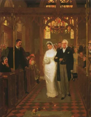 Till Death Us Do Part' by Edmund Blair Leighton - Oil Painting Reproduction