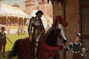 Vanquished by Edmund Blair Leighton Oil Painting