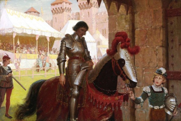 Vanquished by Edmund Blair Leighton - Hand-Painted Oil Painting Reproduction