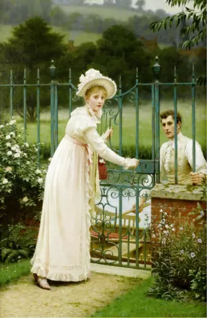 Where There's a Will by Edmund Blair Leighton Oil Painting