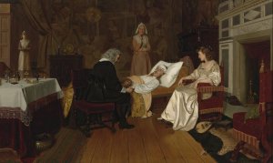 Witness my act and seal by Edmund Blair Leighton Oil Painting