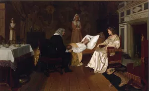 Witness my Act and Seal painting by Edmund Blair Leighton