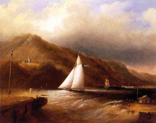 Main Product Photo of View of Caldwell's Landing Painting by Edmund C. Coates