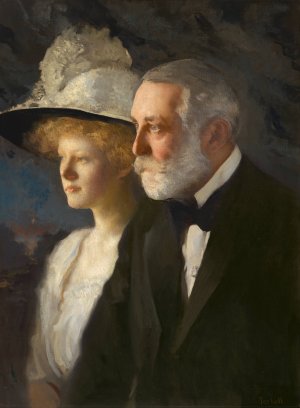 Henry Clay and Helen Frick by Edmund Charles Tarbell Oil Painting