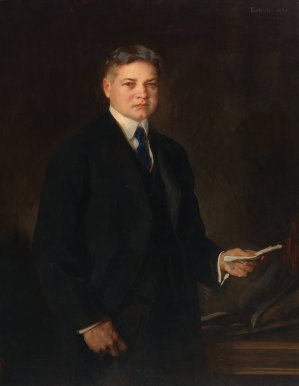 Herbert Clark Hoover by Edmund Charles Tarbell Oil Painting