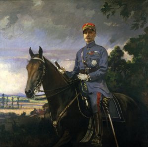 Marshal Ferdinand Foch by Edmund Charles Tarbell Oil Painting