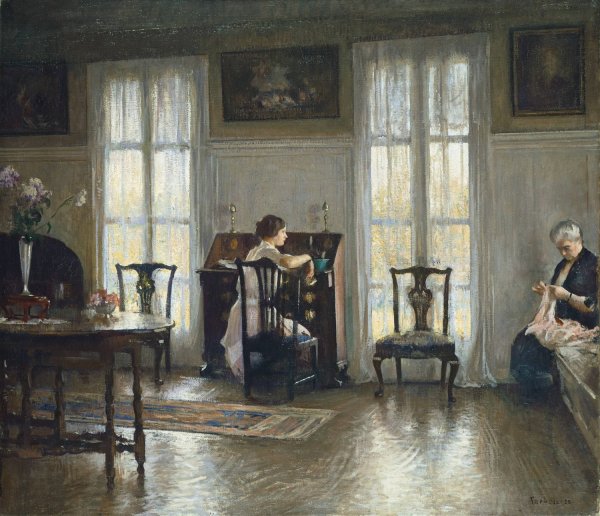 Main Product Photo of Mother and Mary  Painting by Edmund Charles Tarbell