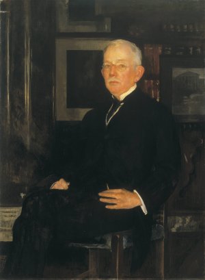 Portrait of John Joseph Albright  by Edmund Charles Tarbell Oil Painting