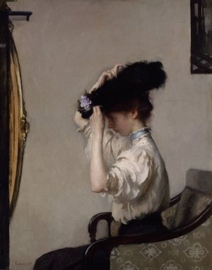 Preparing for the Matinee by Edmund Charles Tarbell Oil Painting