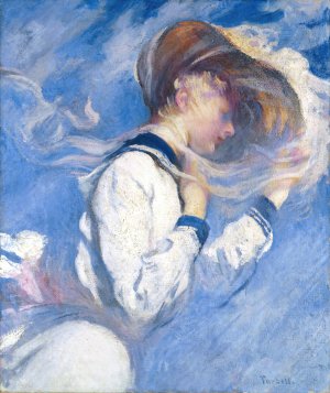 Summer Breeze by Edmund Charles Tarbell Oil Painting