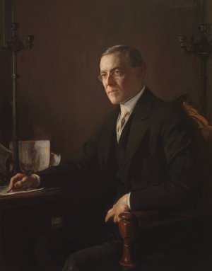 Woodrow Wilson by Edmund Charles Tarbell Oil Painting