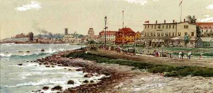 Narragansett Pier in 1888 Oil painting by Edmund Darch Lewis