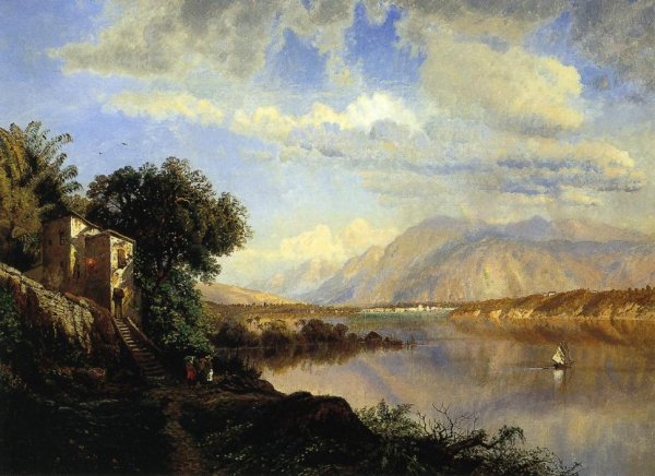 Santiago de Cuba by Edmund Darch Lewis - Hand-Painted Oil Painting Reproduction