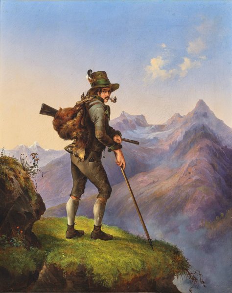 Main Product Photo of Portrat Adam Rosenblattl Painting by Edmund Mahlknecht