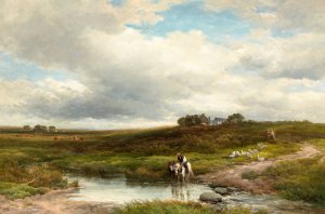 Clodagh Moor, Cornwall by Edmund Morison Wimperis Oil Painting