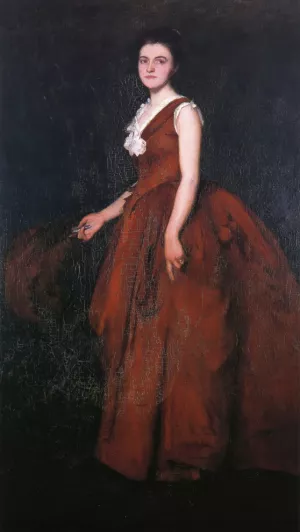 A Portrait also Known as Madame Tarbell by Edmund Tarbell - Oil Painting Reproduction